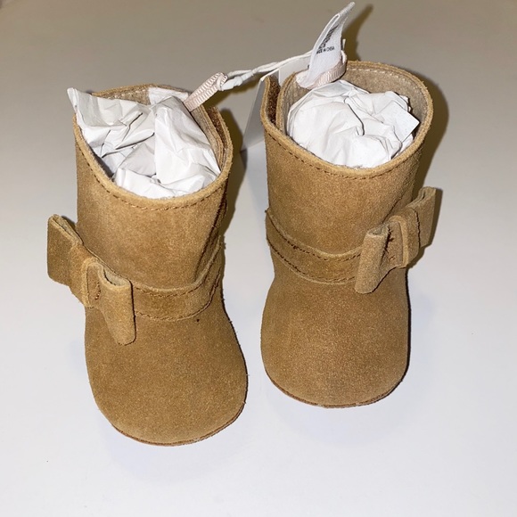 Janie & Jack Baby leather bow booties - Picture 5 of 6